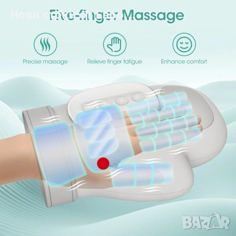 Електрически ръчен масажор с въздушна компресия, 14 въздушни възглавници, снимка 5 - Масажори - 54095446