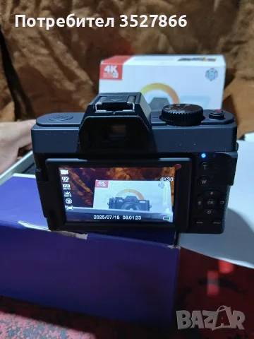 Фотоапарат 4К Камера, снимка 6 - Фотоапарати - 55683915