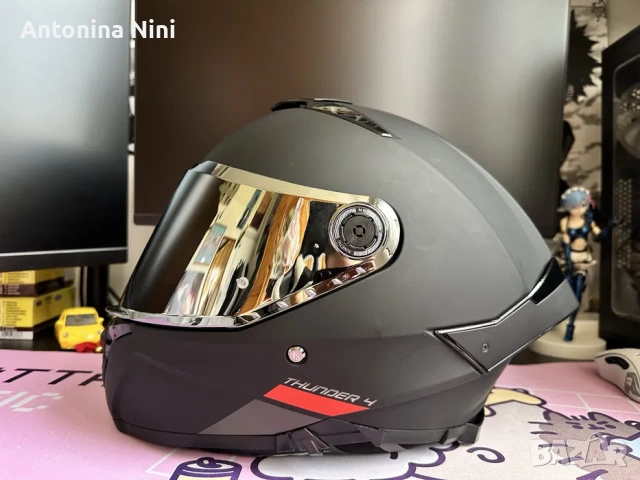 Каска MT Thunder 4 SV Matt Black M + 2 визьора + касова бележка