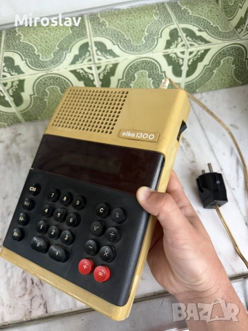 Ретро калкулатор Елка 1300 (Elka 1300) – Комбинат „Оргтехника“ Силистра, Соц винтидж колекционерски