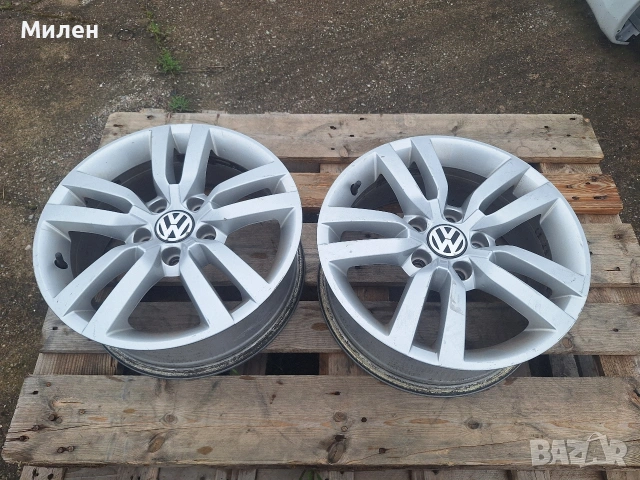 Volkswagen Tiguan 2010-2017 Година 2 Броя Алуминиеви Джанти 16×6,5 OEM, снимка 2 - Гуми и джанти - 54579828