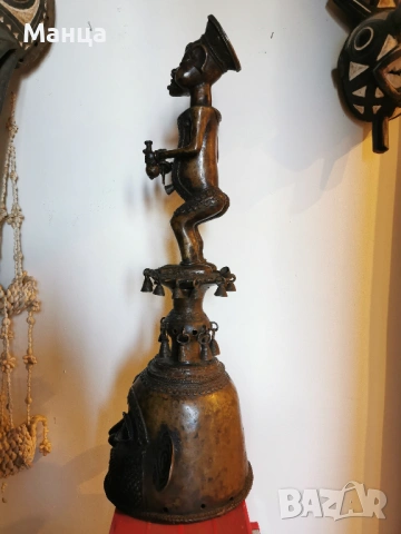 Автентична Африканска статуетка от Дахомей, снимка 7 - Антикварни и старинни предмети - 54312684