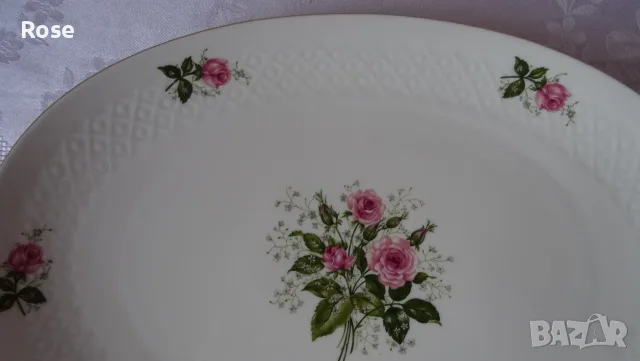 Красиви  супник и плато Seltmann Weiden "Annabell" с декорация "Rote Rosen" , снимка 16 - Сервизи - 55453643