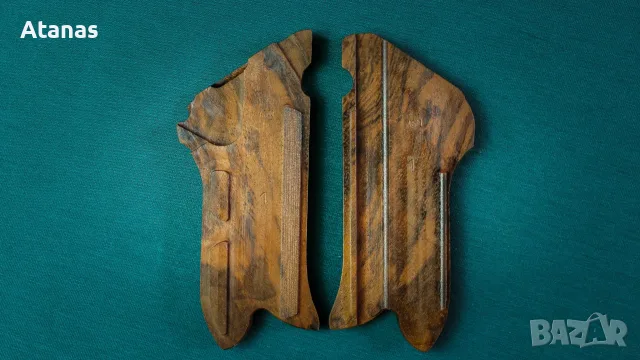 Чирени за Люгер/Luger P-08 - Орехов корен - ръчноизработени - автентични, снимка 6 - Оборудване и аксесоари за оръжия - 55391923
