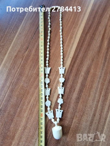 колие от слонова кост, снимка 3 - Колиета, медальони, синджири - 54706979