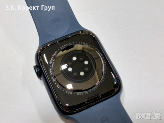 Apple watch 7 45mm GPS + Cellular, снимка 7 - Смарт часовници - 54672705