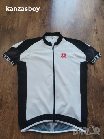 Castelli - страхотно вело джърси L, снимка 5 - Тениски - 55321498