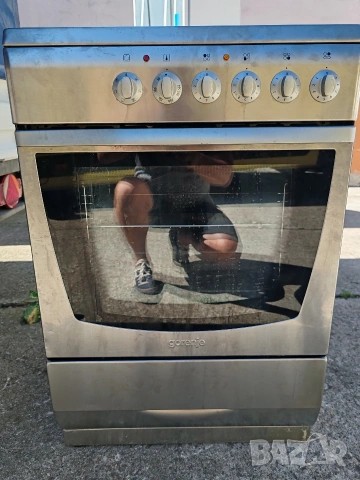 Иноксова свободно стояща печка с керамичен плот Gorenje с 2 години гаранция! , снимка 4 - Печки, фурни - 55289593
