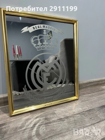 Картина огледало с герба на Реал Мадрид