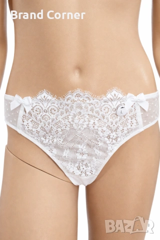 Hunkemöller бяло дантелено дамско долнище / прашка – размер L