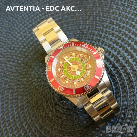 Часовник Invicta Prodiver 200м, Roulette design, механизъм Seiko/Hattori/TMI, корона на винт, 40мм, снимка 6 - Мъжки - 54582651