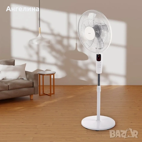 Вентилатор на стойка 16'' Diplomat DFX-500RC, 60W, таймер, LED, дист. упр-е, снимка 10 - Вентилатори - 55129255