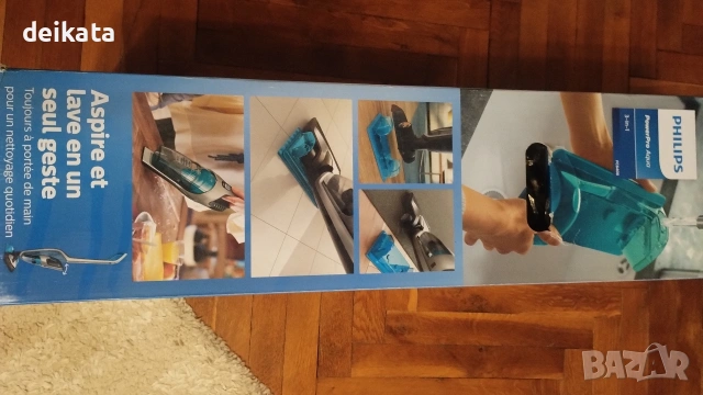 Без кабелна прахосмукачка philips powerpro aqua 3 in 1, снимка 5 - Прахосмукачки - 54973789