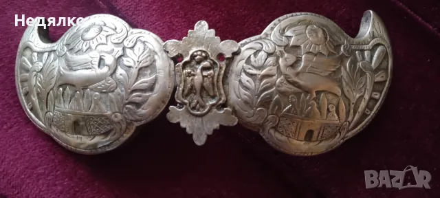 Сребърни пафти,Пазарджик,автентични,религиозни , снимка 3 - Антикварни и старинни предмети - 55338412