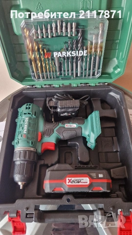 PARKSIDE акумулаторен винтоверт , снимка 3 - Винтоверти - 54262077