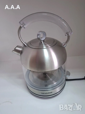 Severin WK3459 Ретро стъклена кана, 1.7л, 2400W, снимка 3 - Кани - 54612733