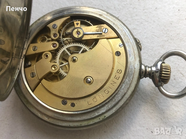 стар джобен часовник "Longines" , снимка 10 - Антикварни и старинни предмети - 50297317