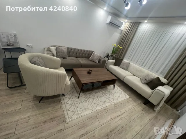 Холова гарнитура+масичка ( 3+3+1), снимка 2 - Дивани и мека мебел - 55296207