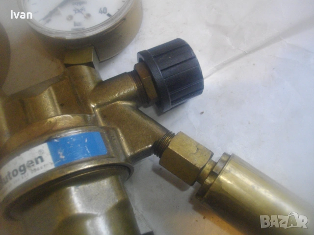 Качествен оригинален немски РЕДУЦИР ВЕНТИЛ ЗА КИСЛОРОД ЗА ОКСИЖЕН с искрогасител и манометри 315 bar, снимка 6 - Други инструменти - 54010902