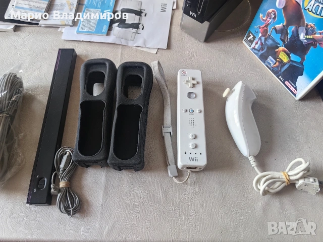 Nintendo wii black пълен комплект , снимка 5 - Nintendo конзоли - 54845993