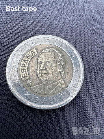 2евро 1999 испания, снимка 2 - Нумизматика и бонистика - 54486075