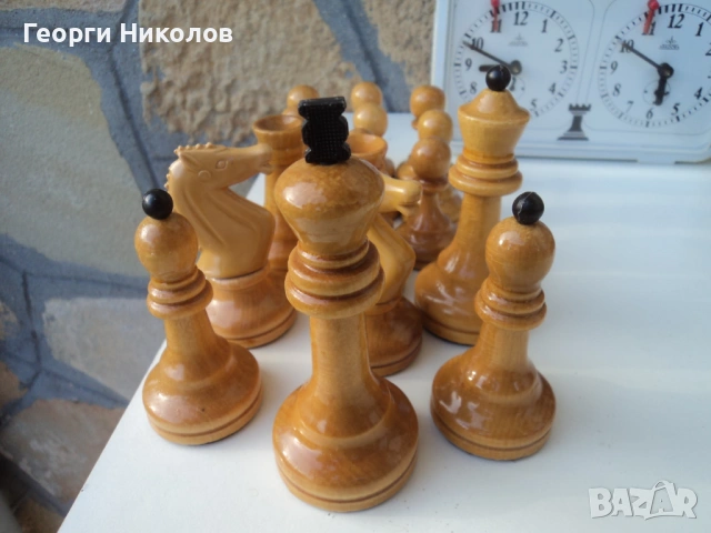 фигурки и часовник за шах, снимка 3 - Шах и табла - 54392783