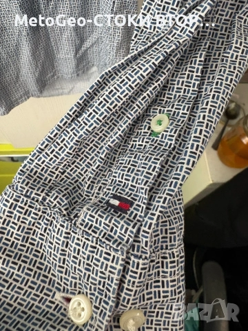 Мъжка риза Tommy Hilfiger – Оригинална, New York Fit, Размер M, снимка 2 - Ризи - 54425698