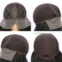 Тъмно червена Бургунди къдрава перука 70 см Lace Front 13x4x1, снимка 5