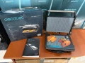 Грил Cecotec Rock’nGrill, 1000W, Тава за мазнина, Сребрист, снимка 1