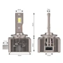 Комплект от 2 броя LED диодни крушки D1S за xenon 12-24V 10000lm Canbus без грешки, снимка 3