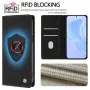 За ZTE nubia Air Pro 5G HX RFID Кожен Калъф Тефтер със Стойка, Портфейл и Скрийн Протектор – 4 цвята, снимка 9