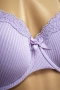 Комплект бельо Hunkemöller 80C / L в нежен лавандулов цвят с дантела, снимка 3
