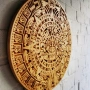 Календар на Ацтеките дърворезба, Aztec Calendar woodcarving , снимка 4