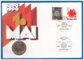 НУМИЗМАТИЧЕН ПЛИК С ВЪЗПОМЕНАТЕЛНА МОНЕТА (Numisbrief) - ГДР, снимка 1
