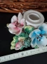 Красив свещник 3D цветя Capodimonte , снимка 7