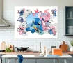 Лило Стич Stitch дупка в стена стикер лепенка за стена детска стая самозалепващ, снимка 2