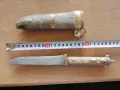 Стар овчарски нож с дървена кания , снимка 2