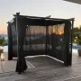 Комплект 4 тъмносиви странични завеси , снимка 2
