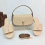 Yves Saint Laurent Дамски Чехли + Чанта Различни Цветове YSL, снимка 11