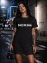 ЛЯТО 2026! Дамска тениска рокля BALENCIAGA - 4 ЦВЯТА! Или поръчай по ТВОЙ дизайн!, снимка 5