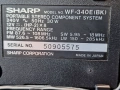 Стерео радиокасетофон Sharp WF-340E (BK). Всичко работи, като нов., снимка 12
