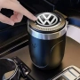 Стилен пепелник за автомобил Volkswagen с LED осветление и капак, снимка 9