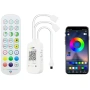 Smart WiFi RGB LED контролер Tuya, дистанционно с 24 бутона, димер, музикален и гласов контрол 10332, снимка 1