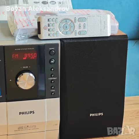 Philips MCM204 — Микро Hi-Fi Система с USB Direct, CD и Касета (Пълен Комплект с Кутия) , снимка 3 - Аудиосистеми - 55416815