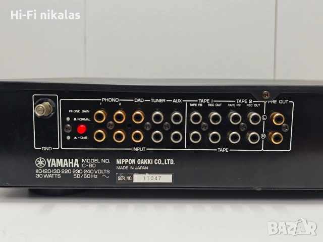 стерео предусилвател preamp Hi-Fi контролно аудио управление YAMAHA C-60, снимка 8 - Ресийвъри, усилватели, смесителни пултове - 54601786