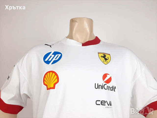 Puma Scuderia Ferrari Miami GP - Оригинална мъжка тениска р-р XL, снимка 7 - Тениски - 54167614