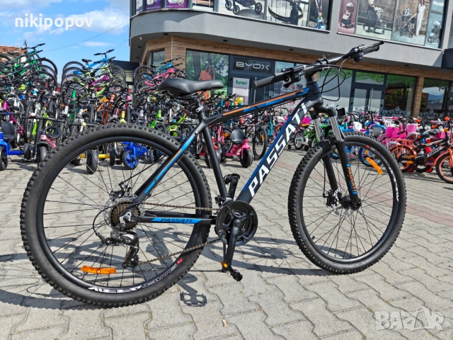 BG Алуминиев велосипед 27.5" PASSAT черен, снимка 10 - Велосипеди - 54398973
