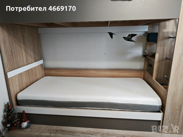 Двуетажно легло, снимка 5 - Мебели за детската стая - 54394705