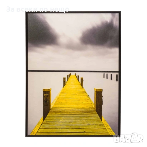 Картина Кей, черна рамка, 60*80см Код P2216, снимка 4 - Картини - 54210935