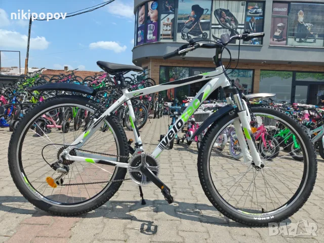 PA Алуминиев велосипед 27.5" PRO бял/зелен
